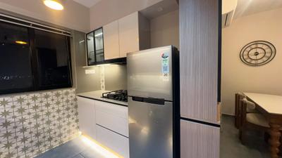 Kitchen Image of 557 Sq.ft 1 BHK Apartment / Flat for rent in Eroor Kochi for Rs. 35000
