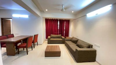 Living Room Image of 1245 Sq.ft 2 BHK Apartment / Flat for rent in Shyamal Ahmedabad for Rs. 30000