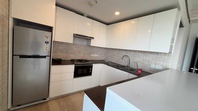Kitchen Image of 1380 Sq.ft 2 BHK Apartment / Flat for rent in Supertech Supernova, Sector 94 Noida for Rs. 53000