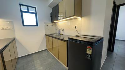 Kitchen Image of 580 Sq.ft 1 BHK Apartment / Flat for rent in Eroor Kochi for Rs. 32000
