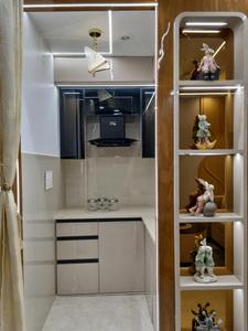 Kitchen Image of 450 Sq.ft 2 BHK Apartment / Flat for sale in Vikram The Residency by Vikram Properties And Builder, Dwarka Mor New Delhi for Rs. 3500000