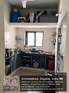 Kitchen Image of 1800 Sq.ft 3 BHK Independent House for rent in Chandkheda Ahmedabad for Rs. 28000
