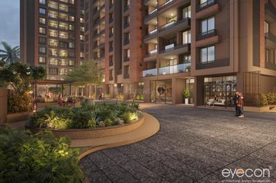Image of 1350 Sq.ft 2 BHK Apartment / Flat for sale in Deep Indraprasth Ixora, Shela, Ahmedabad for Rs. 6000000