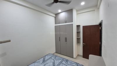 Bedroom Image of 500 Sq.ft 1 BHK Builder Floor for rent in Mahalakshmi Nagar Indore for Rs. 24000