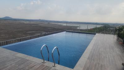 Swimming Pool Image of 2000 Sq.ft 3 BHK Apartment / Flat for rent in Jhaveri Silver Lake Vista, New Rani Bagh Indore for Rs. 40000