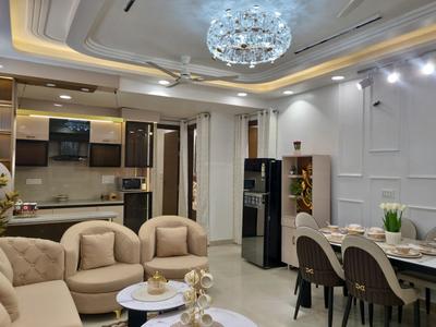Living Room Image of 1200 Sq.ft 4 BHK Apartment / Flat for sale in Saarthi Affordable Homes, Hastsal New Delhi for Rs. 7500000