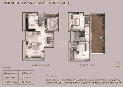 Image of 2200 Sq.ft 3 BHK Villa for sale in Provident Deansgate Phase 1, Yelahanka, Bengaluru for Rs. 23500000