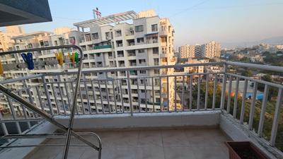 Balcony Image of 1050 Sq.ft 2 BHK Apartment / Flat for rent in Vedant Kingston Aura, Handewadi Pune for Rs. 30000