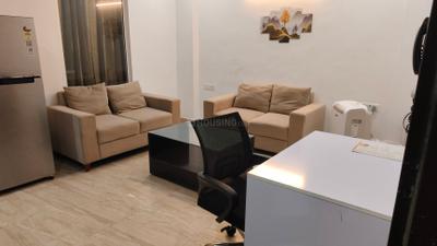 Living Room Image of 700 Sq.ft 1 BHK Builder Floor for rent in Sector 54 Gurgaon for Rs. 64000