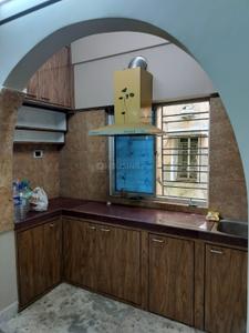 Kitchen Image of 1000 Sq.ft 3 BHK Apartment / Flat for sale in Baguiati Kolkata for Rs. 4000000