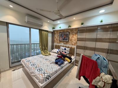Bedroom Image of 600 Sq.ft 1 BHK Apartment / Flat for rent in Kasarvadavali Thane for Rs. 32000