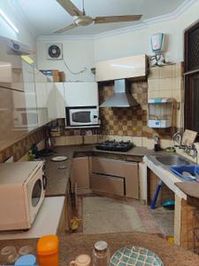 Kitchen Image of 1500 Sq.ft 3 BHK Builder Floor for rent in Kirti Nagar New Delhi for Rs. 55000