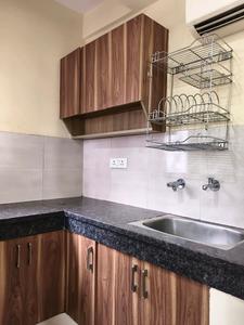 Kitchen Image of 580 Sq.ft 1 RK Apartment / Flat for rent in DLF Phase 3 Gurgaon for Rs. 20000