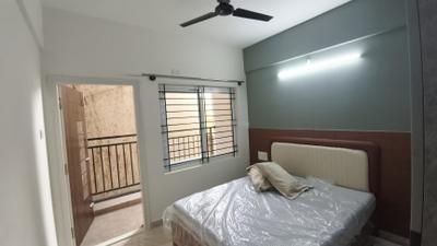 Bedroom Image of 799 Sq.ft 1 BHK Builder Floor for rent in Mahadevapura Bengaluru for Rs. 35000