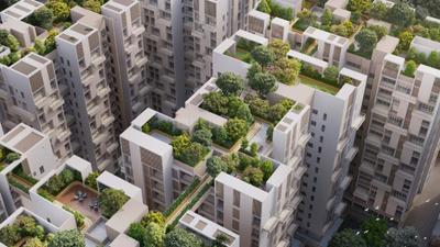 Image of 960 Sq.ft 3 BHK Apartment / Flat for sale in F Residences Merlin Phase 1, Rajarhat, Kolkata for Rs. 12300000