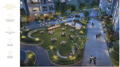 Image of 1082 Sq.ft 2 BHK Apartment / Flat for sale in Miracle Imperio Towers, Tathawade, Pune for Rs. 9800000