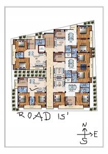 Image of 1100 Sq.ft 2 BHK Apartment / Flat for sale in Indira Nagar, Lucknow for Rs. 5500000