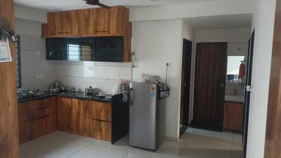 Kitchen Image of 1220 Sq.ft 3 BHK Apartment / Flat for rent in Harni Vadodara for Rs. 23000