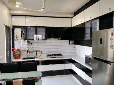 Kitchen Image of 1550 Sq.ft 3 BHK Apartment / Flat for rent in Shaligram Prime, South Bopal Ahmedabad for Rs. 40000