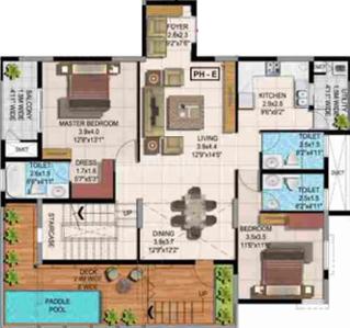 Image of 1273 Sq.ft 3 BHK Apartment / Flat for sale in 22 And Crest, Yeswanthpur, Bengaluru for Rs. 25000000