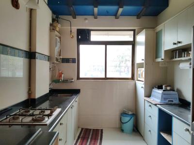 Kitchen Image of 1100 Sq.ft 3 BHK Apartment / Flat for rent in Kasarvadavali Thane for Rs. 40000