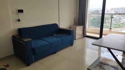 Living Room Image of 350 Sq.ft 1 BHK Apartment / Flat for rent in Duville Riverdale Suites, Kharadi Pune for Rs. 33000