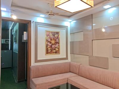 Living Room Image of 900 Sq.ft 3 BHK Builder Floor for rent in Dwarka Mor New Delhi for Rs. 27500