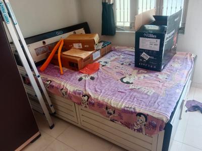 Bedroom Image of 1200 Sq.ft 1 BHK Builder Floor for rent in Ghatlodiya Ahmedabad for Rs. 17300