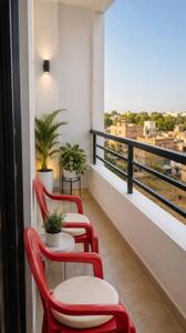Balcony Image of 1850 Sq.ft 3 BHK Apartment / Flat for rent in DB Pride, Talawali Chanda Indore for Rs. 32000