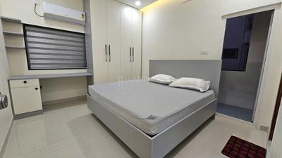 Bedroom Image of 620 Sq.ft 1 BHK Apartment / Flat for rent in Madhapur Hyderabad for Rs. 31000