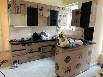 Kitchen Image of 749 Sq.ft 3 BHK Apartment / Flat for sale in Vashisth Heights, Sector 87 Faridabad for Rs. 6500000