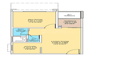 Image of 500 Sq.ft 1 BHK Apartment / Flat for sale in Kandivali West, Mumbai for Rs. 9500000