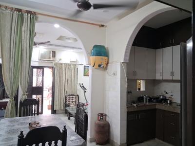 Dining Area Image of 670 Sq.ft 1 BHK Builder Floor for rent in Bindapur New Delhi for Rs. 19000
