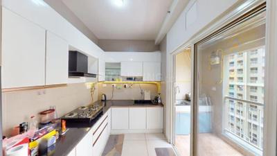 Kitchen Image of 1009 Sq.ft 2 BHK Apartment / Flat for sale in Sobha Dream Gardens, Thanisandra Bengaluru for Rs. 11000000