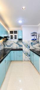 Kitchen Image of 900 Sq.ft 3 BHK Builder Floor for sale in Mahavir Enclave New Delhi for Rs. 7500000