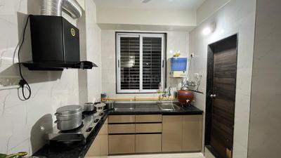 Kitchen Image of 1550 Sq.ft 3 BHK Apartment / Flat for sale in Shree Ram The Imperial Heights, B.A.D.A. Vikash Path Bhavnagar for Rs. 4150000