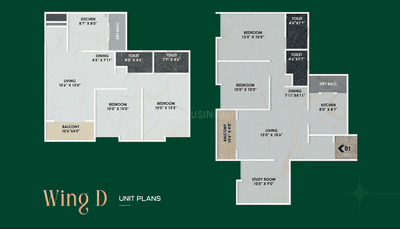 Image of 1043 Sq.ft 2 BHK Apartment / Flat for sale in Shriram Nysa, Dhanori, Pune for Rs. 7000000