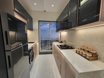 Kitchen Image of 410 Sq.ft 1 BHK Apartment / Flat for sale in Mighty The Royal Oaks Residency, Sewri Mumbai for Rs. 15000000