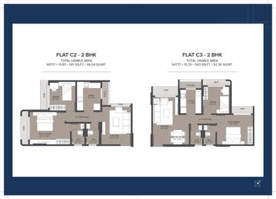 Image of 490 Sq.ft 1 BHK Apartment / Flat for sale in Mehta Cornerstone, Kalyan West, Kalyan for Rs. 5200000