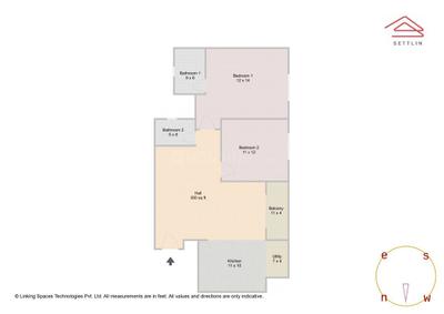Image of 1279 Sq.ft 2 BHK Apartment / Flat for sale in Purva Atmosphere by Puravankara Limited, Thanisandra, Bengaluru for Rs. 21090000