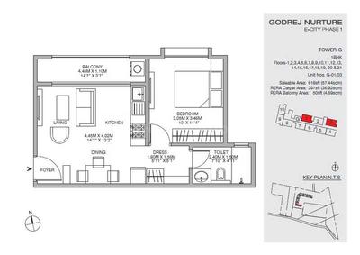 Image of 868 Sq.ft 2 BHK Apartment / Flat for sale in Godrej Nurture, Bhandup West, Mumbai for Rs. 13400000