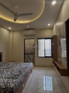 Bedroom Image of 450 Sq.ft 1 RK Builder Floor for rent in Mahalakshmi Nagar Indore for Rs. 13000