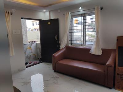 Living Room Image of 650 Sq.ft 1 BHK Apartment / Flat for rent in Brookefield Bengaluru for Rs. 32000