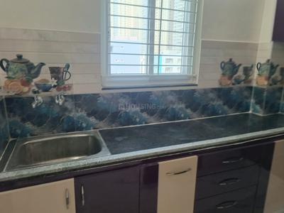 Kitchen Image of 1250 Sq.ft 1 BHK Apartment / Flat for rent in VM Sree Kanha Meadows, Kothur Hyderabad for Rs. 30000