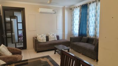Living Room Image of 1460 Sq.ft 3 BHK Apartment / Flat for rent in Motiaz Royal Citi, Gazipur Zirakpur for Rs. 30000