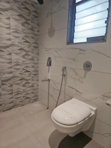 Common Bathroom One Image of 750 Sq.ft 2 BHK Apartment / Flat for rent in Goel Ganga Newtown Phase 2, Dhanori Pune for Rs. 28000