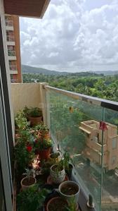 Balcony Image of 750 Sq.ft 2 BHK Apartment / Flat for rent in JVM Tiara, Thane West Thane for Rs. 24000