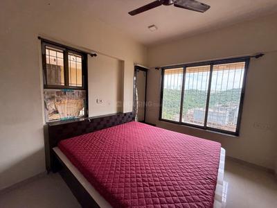 Bedroom Image of 550 Sq.ft 1 BHK Apartment / Flat for rent in Cosmos Jewels, Kasarvadavali Thane for Rs. 25000