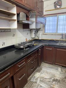 Kitchen Image of 1150 Sq.ft 2 BHK Builder Floor for rent in Saket Nagar Indore for Rs. 30000