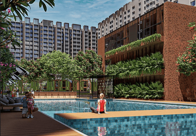 Image of 1005 Sq.ft 2 BHK Apartment / Flat for sale in Kohinoor Central Park Phase II, Maan, Pune for Rs. 7981000